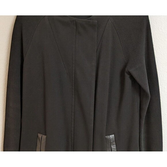 CAbi # 3351 "Tailor" Ponte Full Zip Black Coat w/Back Sweater Knit Size Small - Picture 4 of 15